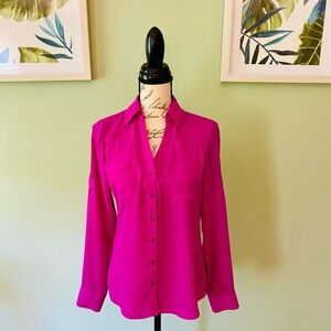 Women's Express Portofino Button-Up Blouse Size XS